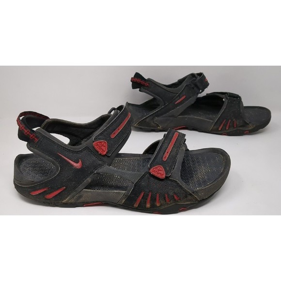 Nike ACG Santiam 4 Sport Sandals‎ 312839-001 Men Size 12 Black Red Vintage 2011 - Picture 1 of 11